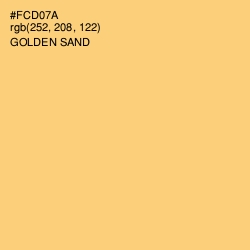 #FCD07A - Golden Sand Color Image