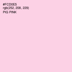 #FCD0E5 - Pig Pink Color Image