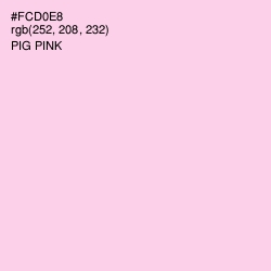 #FCD0E8 - Pig Pink Color Image