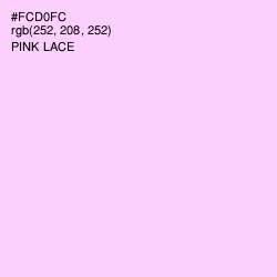 #FCD0FC - Pink Lace Color Image