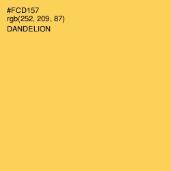#FCD157 - Dandelion Color Image
