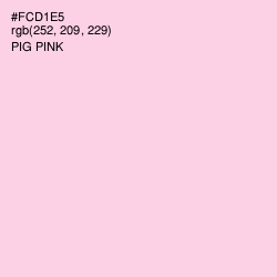 #FCD1E5 - Pig Pink Color Image