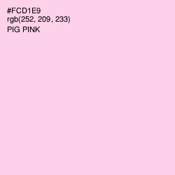 #FCD1E9 - Pig Pink Color Image