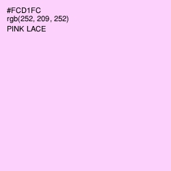 #FCD1FC - Pink Lace Color Image