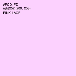 #FCD1FD - Pink Lace Color Image