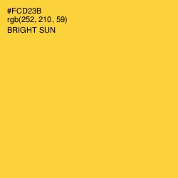 #FCD23B - Bright Sun Color Image