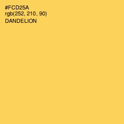 #FCD25A - Dandelion Color Image