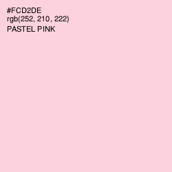 #FCD2DE - Pastel Pink Color Image