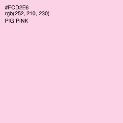 #FCD2E6 - Pig Pink Color Image