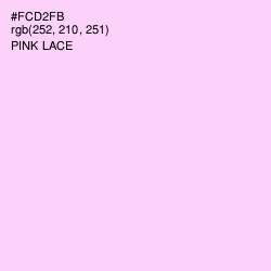 #FCD2FB - Pink Lace Color Image