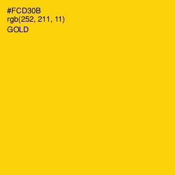 #FCD30B - Gold Color Image