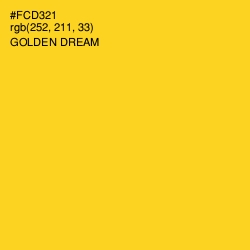 #FCD321 - Golden Dream Color Image