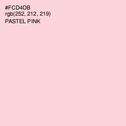 #FCD4DB - Pastel Pink Color Image