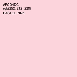 #FCD4DC - Pastel Pink Color Image