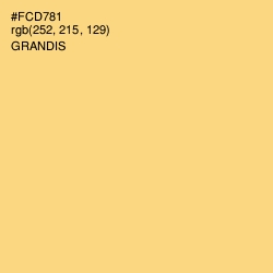 #FCD781 - Grandis Color Image