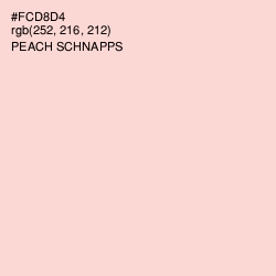 #FCD8D4 - Peach Schnapps Color Image