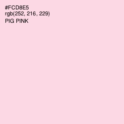 #FCD8E5 - Pig Pink Color Image