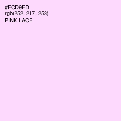 #FCD9FD - Pink Lace Color Image