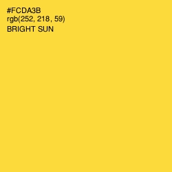 #FCDA3B - Bright Sun Color Image