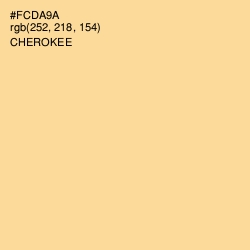 #FCDA9A - Cherokee Color Image
