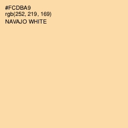 #FCDBA9 - Navajo White Color Image