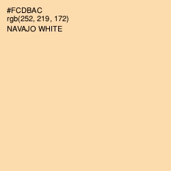 #FCDBAC - Navajo White Color Image