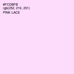 #FCDBFB - Pink Lace Color Image