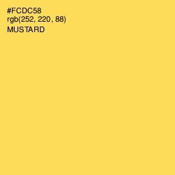 #FCDC58 - Mustard Color Image