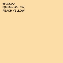 #FCDCA7 - Peach Yellow Color Image