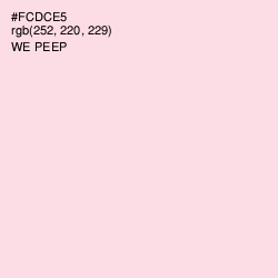 #FCDCE5 - We Peep Color Image