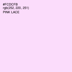 #FCDCFB - Pink Lace Color Image