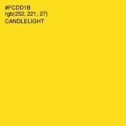 #FCDD1B - Candlelight Color Image