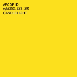 #FCDF1D - Candlelight Color Image