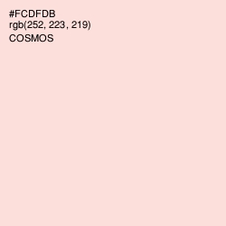 #FCDFDB - Cosmos Color Image