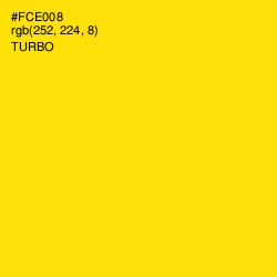 #FCE008 - Turbo Color Image