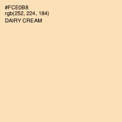 #FCE0B8 - Dairy Cream Color Image