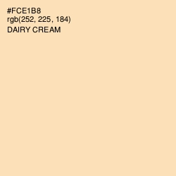 #FCE1B8 - Dairy Cream Color Image