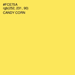 #FCE75A - Candy Corn Color Image