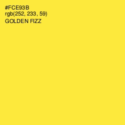 #FCE93B - Golden Fizz Color Image