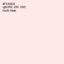 #FCE9E8 - Fair Pink Color Image