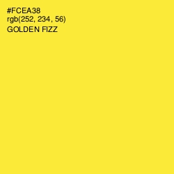 #FCEA38 - Golden Fizz Color Image