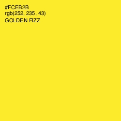 #FCEB2B - Golden Fizz Color Image