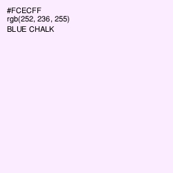 #FCECFF - Blue Chalk Color Image