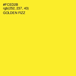 #FCED2B - Golden Fizz Color Image