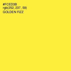 #FCED3B - Golden Fizz Color Image