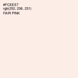 #FCEEE7 - Fair Pink Color Image