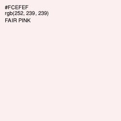 #FCEFEF - Fair Pink Color Image