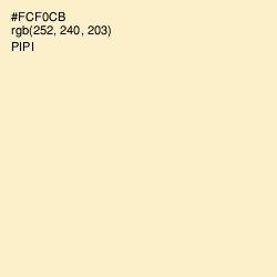 #FCF0CB - Pipi Color Image