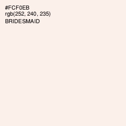 #FCF0EB - Bridesmaid Color Image