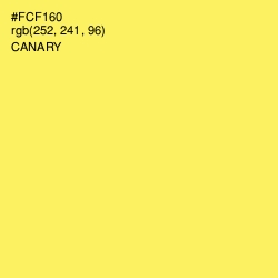 #FCF160 - Canary Color Image